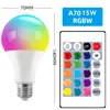 Bombilla LED Inteligente Control por App Bombilla RGB Graffiti Hogareña Lámpara Cambia Color de 9W E27 Bombilla Bluetooth Venta al por Mayor