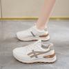 Zapatos Nuevos de Primavera para Mujer Blancos Transpirables Versátiles Estilo Coreano Suela Gruesa para Aumentar Altura Zapatos Deportivos Casuales Tipo Papá para Mujer