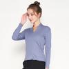 Huaye Otoño Nuevo Camiseta Básica de Seda con Cuello en V para Mujer Camiseta de Manga Larga de Punto de Seda de Morera Color Sólido Suéter Top para Mujer