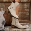 Comércio Exterior Zíper Lateral Europeu e Americano Outono e Inverno Botas de Motocicleta Botas Curtas e Botas Botas Femininas Fivela de Cinto Baixo Preto