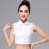 Nueva camisa sin mangas para mujer, camisa de cuello falso que combina con todo, camisa de cuello falso, suéter con cuello decorativo, otoño e invierno, cuello blanco