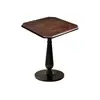 Cafeteria vintage, mesa de jantar de madeira maciça, padaria e confeitaria, cadeiras de jantar na cor nogueira, linda mesa e cadeiras de jantar para restaurantes ocidentais, mesa quadrada