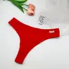 Tanga de algodón puro para mujer, caliente, sexy, tentación, tiro bajo, para chica, ropa interior de hilo, transfronterizo, color nude, bikini, venta al por mayor