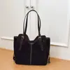 Bolsa de Ombro Estilo Novo Outono e Inverno 2025, Bolsa Tote Retro de Camurça, Bolsa de Ombro da Moda de Grande Capacidade para Trabalho