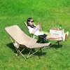 Cadeira dobrável para atividades ao ar livre transfronteiriça, ajustável em três velocidades, cadeira lua reclinável com apoio para as pernas, para camping, piquenique, esboço de arte