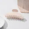 Estilo popular de celebridad de internet clip para el pelo rojo clip de garra de acetato simple para mujer clip de garra ovalado de color sólido de lujo ligero clip de tiburón de alta gama
