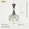 Candelabro de cristal vintage de lujo ligero estilo francés personalizado para bar, mesita de noche y pasillo desde la fábrica de origen en Zhongshan