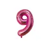 Globos de Aluminio con Números Grandes Versión Americana de 40 pulgadas para Decoración de Fiesta de Cumpleaños Globos de Aluminio con Números