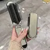 Pente Pequeno Dobrável Pequeno Portátil Mini Viagem Pente com Almofada de Ar Pente de Cápsula de Ar para Crianças e Meninas Pente Massageador Pente com Espelho