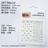 Gemas Faciais Brilhantes com Strass em Formato de Coração Acrílico Diamante Pérola Adesivos Faciais Populares Transfronteiriços do Fabricante