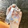 Llavero Creativo de Tortuga de Arena Movediza Infundida en Aceite Colgante Lindo para Bolso Llavero de Coche Máquina de Garra Pequeño Regalo Venta al por Mayor