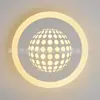 Lámpara de pared acrílica LED lámpara de noche de dormitorio sala de estar pasillo pasillo Lámpara redonda LED iluminación una generación de pelo