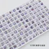 Rinestones para Uñas Dongzhou Corazón de Melocotón 5.5MM Base Puntiaguda Rinestones de Vidrio de Forma de Corazón de Colores Accesorios para Joyería DIY Decoración de Uñas Rinestones