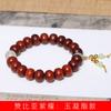 Jade gordo DIY Sándalo rojo de Zambia cuentas de ábaco cuentas de rosario fábrica al por mayor pulsera literaria para hombres y mujeres