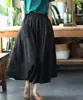 Saia Midi Evasê Vintage para Mulheres, Elegante Saia Cáqui Evasê, Saia de Cor Sólida de Comprimento Médio, Verão 2026