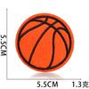 Parche de Baloncesto Clásico Xiaotian 2026 Parche de Tela Bordado por Computadora Parche de Bordado de Dibujos Animados de Baloncesto Bordado para Ropa