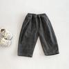 Pantalones Casuales de Algodón Estilo Coreano Otoño Nuevo para Bebés y Niños Pequeños, Pantalones Elegantes Versátiles Holgados de Pierna Ancha para Bebés Niños