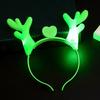 Diadema de Astas Luminosas Navidad Flash Astas Cuernos de Dragón Juguete Luminoso Puesto del Mercado Nocturno Venta Caliente Diadema de Astas