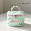 Bolsa de Maquillaje Personalizada con Estampado de Flores Ins Bolso Lindo Femenino con Corazón Portátil de Gran Capacidad Neceser para Artículos de Tocador y Maquillaje