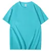 Camiseta hombre marea nacional algodón pesado 220g algodón de Xinjiang Marca de moda logo imprimible holgada ins color liso manga corta al por mayor