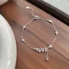 Pulsera de Trigo para Mujer Diseño de Nicho Pulsera Exquisita con Borlas de Lujo Ligero Regalo Nuevo 2024 para San Valentín Cumpleaños