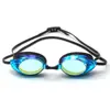 Gafas de Natación de Competición para Adultos al por Mayor Alta Definición Antiempañantes y Anti-UV Galvanizadas Equipo Profesional de Natación