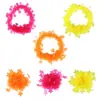 Decoraciones de Lentejuelas Fluorescentes para el Cabello, Colgantes para el Cuello, Atuendos para Despedidas de Soltero, Accesorios para Fotos, Tiras de Colores Neón, Flores para la Muñeca, Pulseras