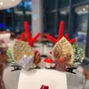 2022 Novo Adereço de Cabeça de Natal Grampo de Cabelo de Galhada Infantil Acessórios de Cabelo para Menininhas Grampo de Cabelo Explosões de Bebê Meninas Mulheres