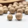 Contas de Madeira de Cânfora Naturais 8/10mm Contas Redondas de Madeira de Cânfora Repelente de Insetos Pulseira Material para DIY Acessórios Atacado