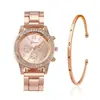 Explosiones de Comercio Exterior Moda Patrón Romano Diamante Reloj de Pulsera para Mujer Reloj de Pulsera de Cuarzo Brazalete Reloj de Pulsera para Mujer Fabricantes en stock