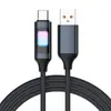 Cable de Datos Trenzado Luminoso de Colores Adecuado para Tipo-C Apple 16 Huawei Xiaomi Teléfono Móvil Cable de Carga Rápida Pd Tableta