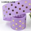 Fita 38mm Estampada a Quente com Bolinhas Fita Nervurada Ponto de Jade Fita para Acessórios de Cabelo e Headwear DIY Material para Laços Fita