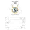 Collar de Burbujas Pequeñas Estilo Influencer de Tiktok Chapado en Oro de 14K Colgante de Moissanita Color D Lujo Simple Alternativo Venta al por Mayor