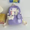 26 modelos nuevos de mochilas con estampado de pentagrama, lindas y frescas estilo japonés, versátiles para niñas, adecuadas para salidas de verano