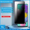 Adequado para Samsung M20 A31 A21 S3O Peep-proof vidro temperado Samsung A53 A05S vidro de alumínio alto sem borda branca