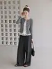 Camiseta de manga larga con diseño de botones de lunares estilo coreano para mujer, nuevo modelo de otoño 2026, corte holgado, adelgazante, dulce top tipo cárdigan
