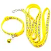 Collar Estampado para Perro Correa para Perro Collar para Gato Correa para Gato Suministros para Mascotas