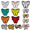 Patch de Tecido Bordado com Laço de Lantejoula Bordado Computadorizado Pasta Adesiva Termofusível Patch para Roupas Sacola DIY Patch Atacado