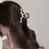 Estilo Coreano Estilo Ins Clipe de Agarrar Amor Presilha de Cabelo Feminina 2024 Novo Clipe de Tubarão para Parte de Trás da Cabeça