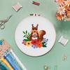 Novo Original diy handmade bordado material saco Europeu abstrato animal Fox Tiger needlework set Inglês