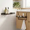 Estante de hierro colgante para puertas de gabinetes, estante de almacenamiento de especias para puertas de gabinetes de cocina con ganchos, estante de condimentos montado en la pared, personalizable