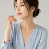 Corrente Longa com Puxador Corrente de Pescoço Nova Moda Colar Corrente da Clavícula Feminina Simples Luxo Leve Personalidade Joia Versátil Explosões