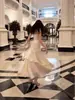 Vestido de Suspensório de Alta Qualidade com Babados de Sereia para Baile de Debutante
