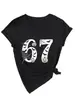Camiseta de Manga Corta para Mujer Talla Extra Grande 100 kg Plus, Estilo Verano, Cuello en V de Alta Gama, Estampado de Moda, Corte Holgado, Top Adelgazante