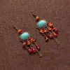 Set de Accesorios para el Cabello Bohemio con Tocado de Hoja de Arce para Sesión de Fotos en el Desierto, Decoración para la Frente Estilo Antiguo Hanfu, Accesorios de Viaje del Noroeste para Mujeres