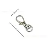 Mosquetones de aleación de zinc para perros, Clips de metal tipo semilla de melón, Clips de boca de pez, Accesorios para bolsos, Colgantes para DIY al por mayor en stock, Llaveros al por mayor