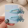 Grampo de Cabelo Infantil Azul Oceano Estrela Novo Estilo Menina Testa Lado Polvo Tartaruga Presilha BB Franja Lado Clip