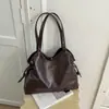 Bolso de mano de color liso para mujer, estilo coreano, sin esfuerzo chic, colección de otoño 2026, bolso de hombro, bolso tote con un diseño elegante