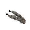 Presilha Banana Vintage de Bolinhas, Presilha de Rabo de Cavalo de Luxo, Presilha Vertical para Mulheres, Presilha Grande para Cabelos Grossos, Acessório de Cabelo Presilha Horizontal