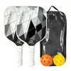Set de Paletas de Pickleball Más Vendido Transfronterizo Fibra de Vidrio Pickleball Paleta Profesional Doble Paleta con Pelotas Suministro